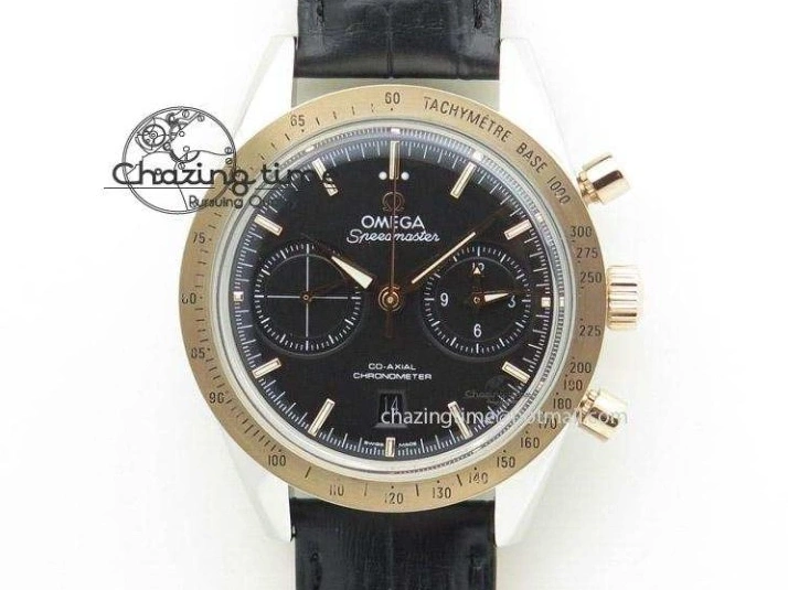 0601 SportInspired Speedmaster Racing Master SS HKF Best Edition Blue Black Dial on Black Rubber Strap A 7817